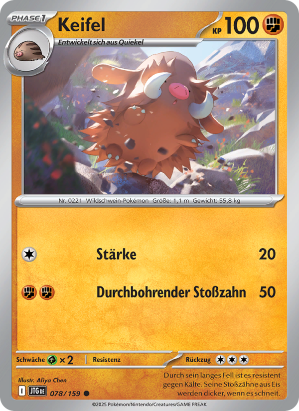 Keifel 078 — Journey Together (German Pokémon TCG card)