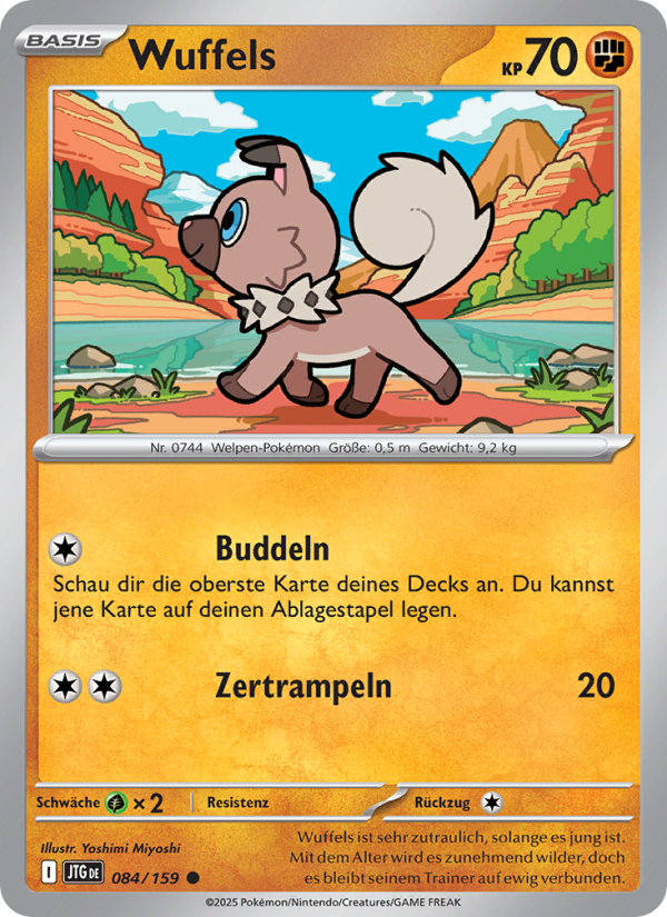 Wuffels 084 — Journey Together (German Pokémon TCG card)
