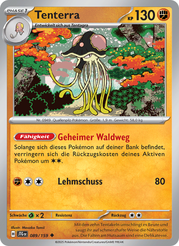 Tenterra 089 — Journey Together (German Pokémon TCG card)