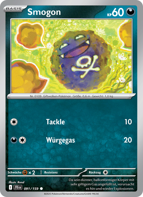 Smogon 091 — Journey Together (German Pokémon TCG card)