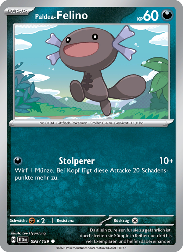 Paldea-Felino 093 — Journey Together (German Pokémon TCG card)