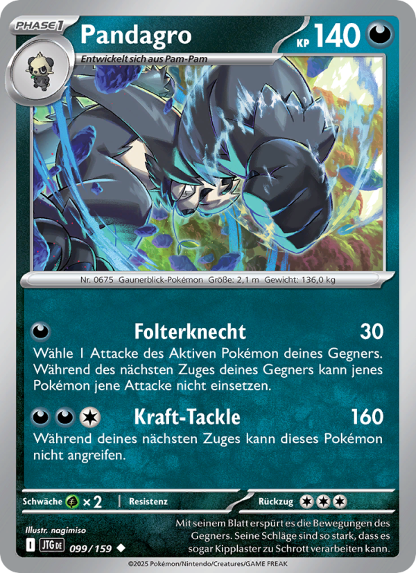 Pandagro 099 — Journey Together (German Pokémon TCG card)