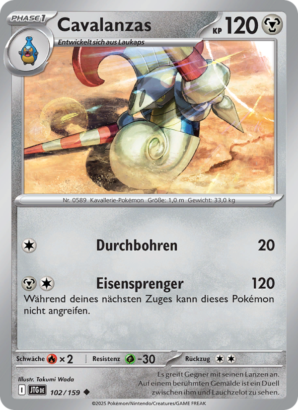 Cavalanzas 102 — Journey Together (German Pokémon TCG card)