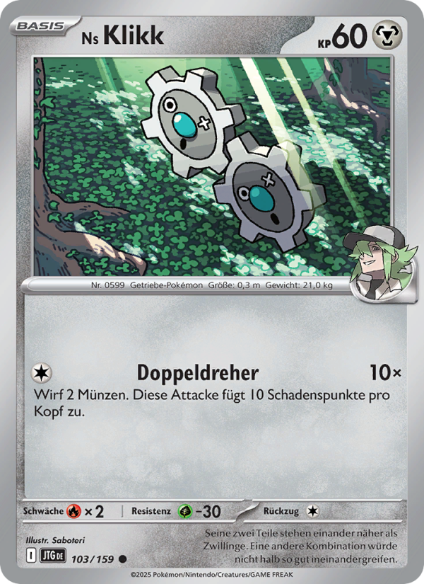 Ns Klikk 103 — Journey Together (German Pokémon TCG card)