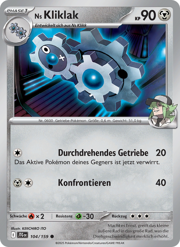 Ns Kliklak 104 — Journey Together (German Pokémon TCG card)