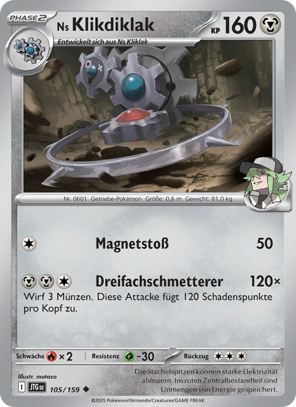 Ns Klikdiklak 105 — Journey Together (German Pokémon TCG card)