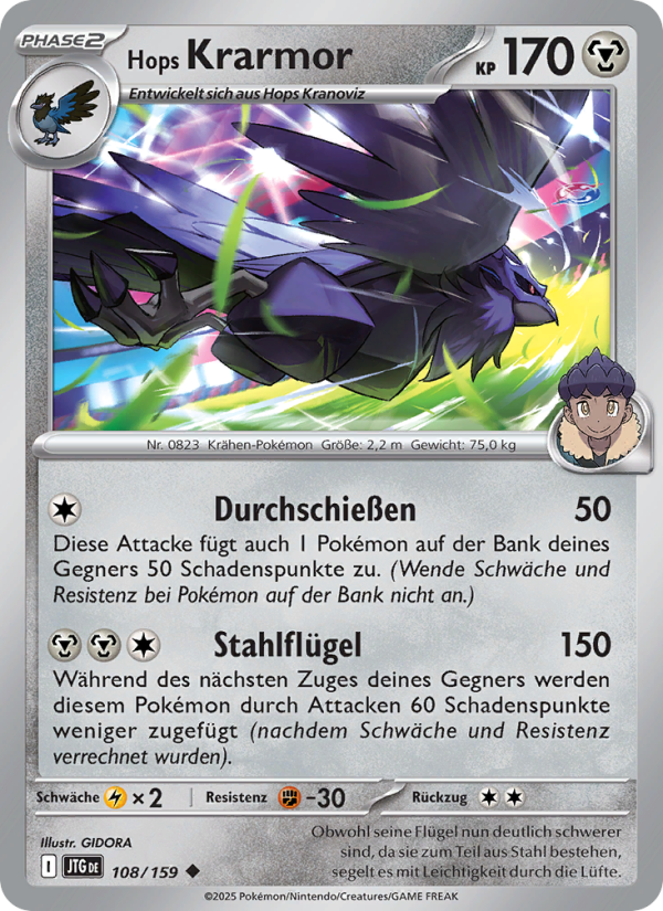 Hops Krarmor 108 — Journey Together (German Pokémon TCG card)