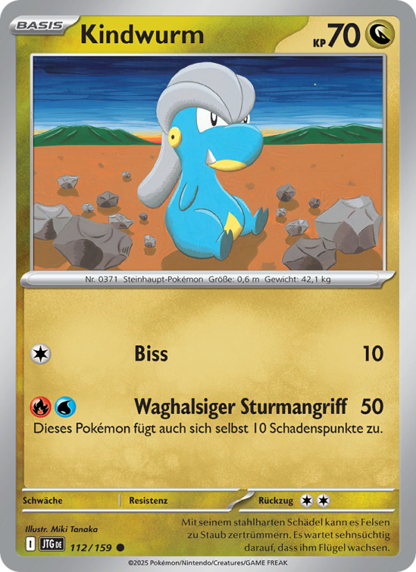 Kindwurm 112 — Journey Together (German Pokémon TCG card)