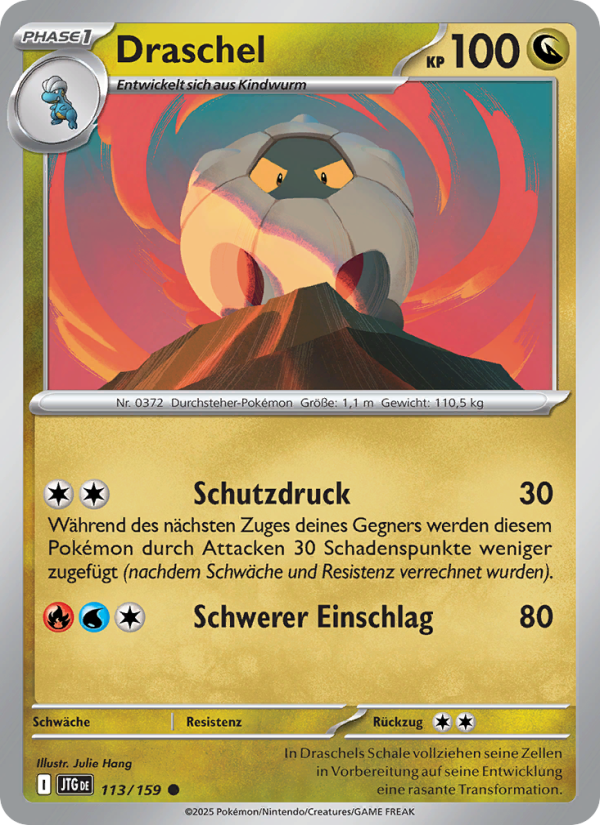 Draschel 113 — Journey Together (German Pokémon TCG card)