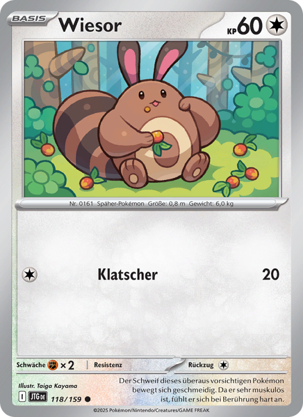 Wiesor 118 — Journey Together (German Pokémon TCG card)