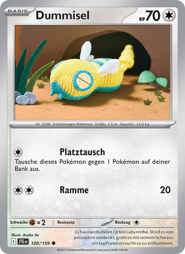 Dummisel 120 — Journey Together (German Pokémon TCG card)