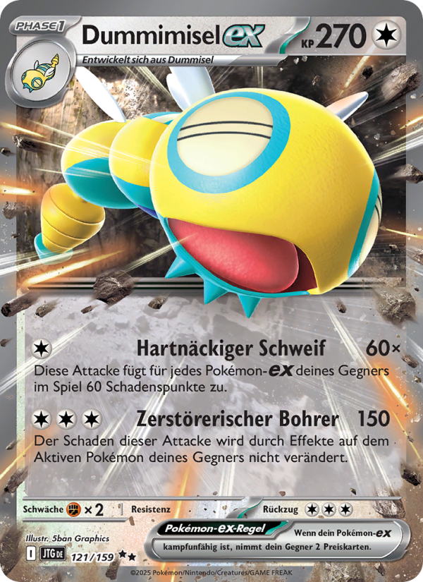 Dummimisel-ex 121 — Journey Together (German Pokémon TCG card)