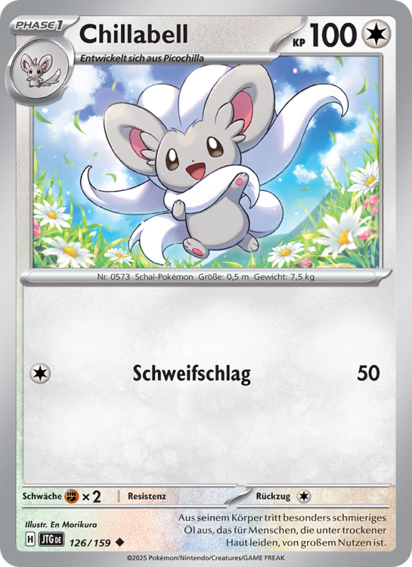 Chillabell 126 — Journey Together (German Pokémon TCG card)