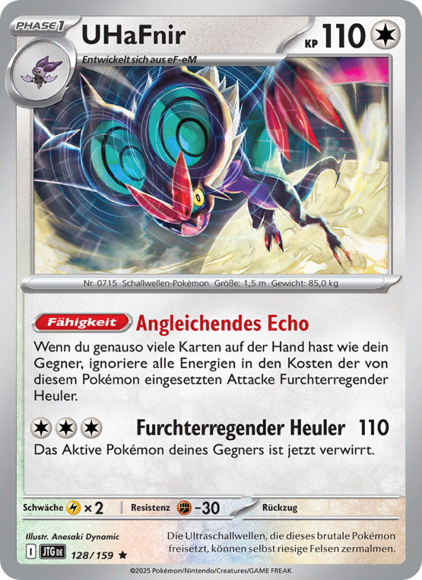 UHaFnir 128 — Journey Together (German Pokémon TCG card)