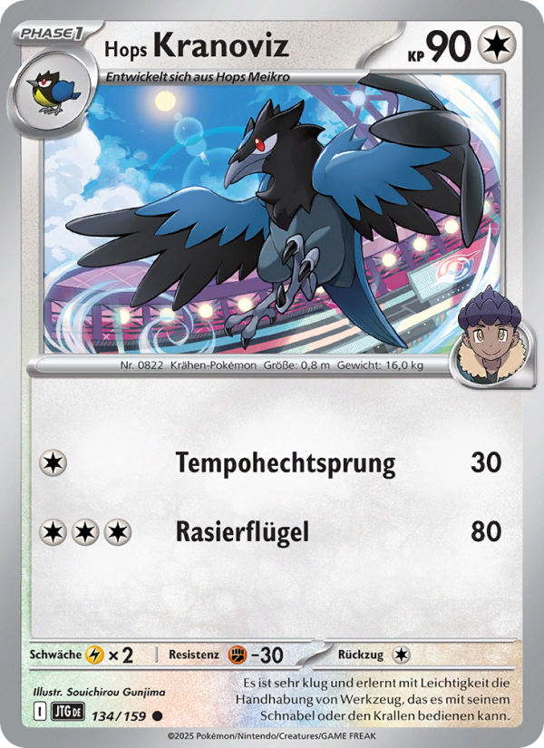 Hops Kranoviz 134 — Journey Together (German Pokémon TCG card)