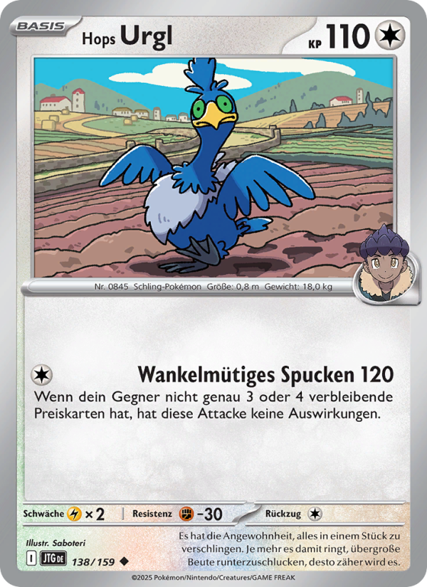 Hops Urgl 138 — Journey Together (German Pokémon TCG card)