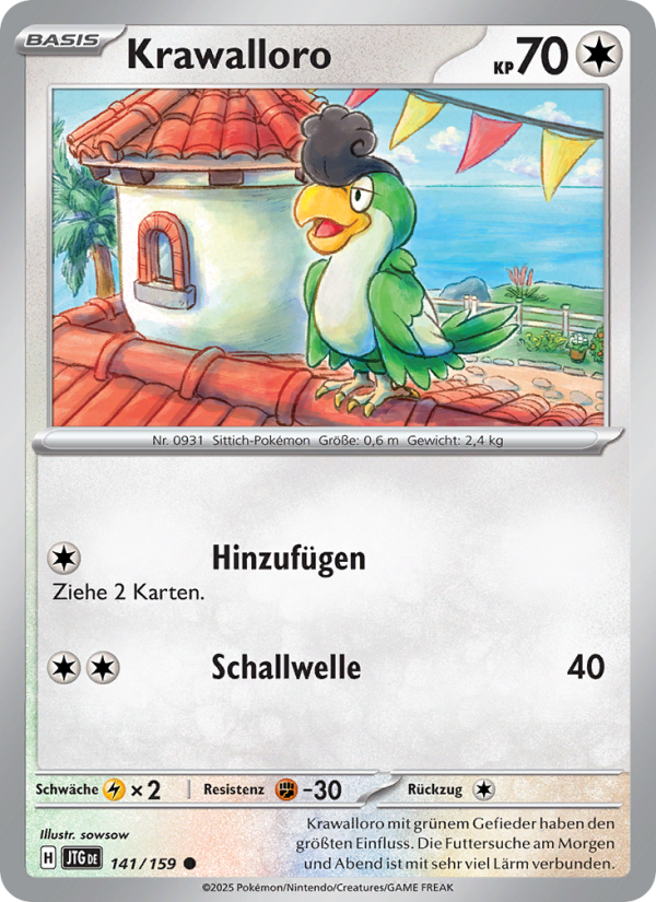 Krawalloro 141 — Journey Together (German Pokémon TCG card)