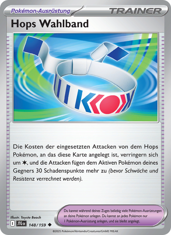Hops Wahlband 148 — Journey Together (German Pokémon TCG card)