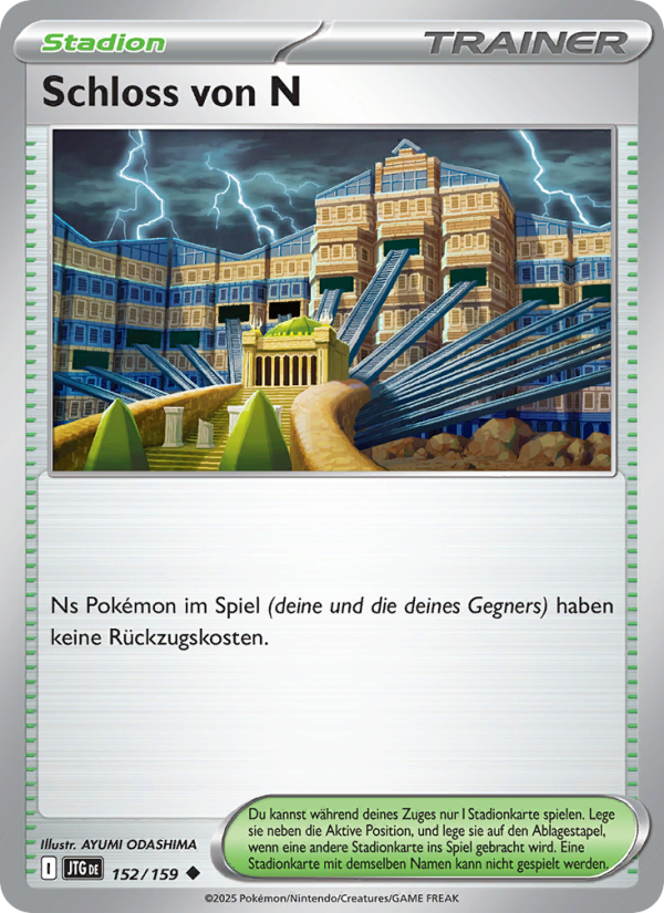 Schloss von N 152 — Journey Together (German Pokémon TCG card)