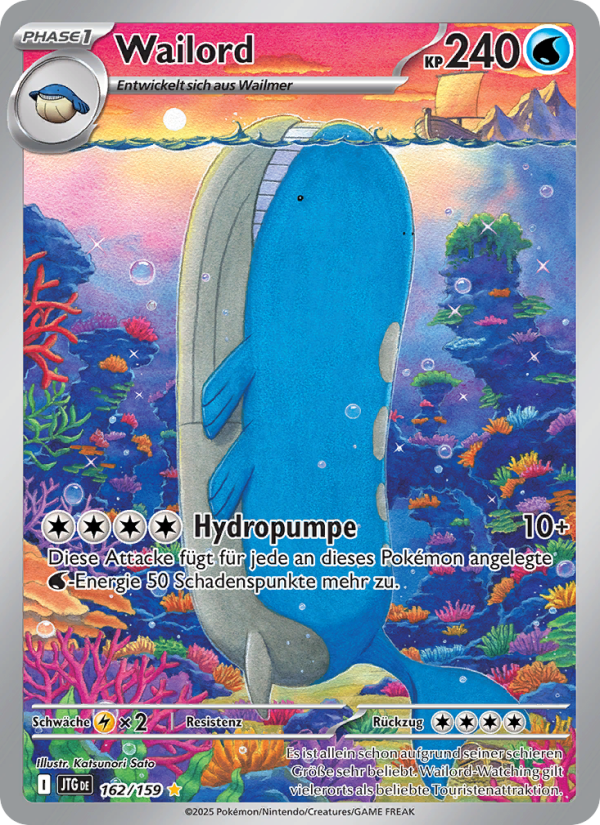 Wailord 162 — Journey Together (German Pokémon TCG card)