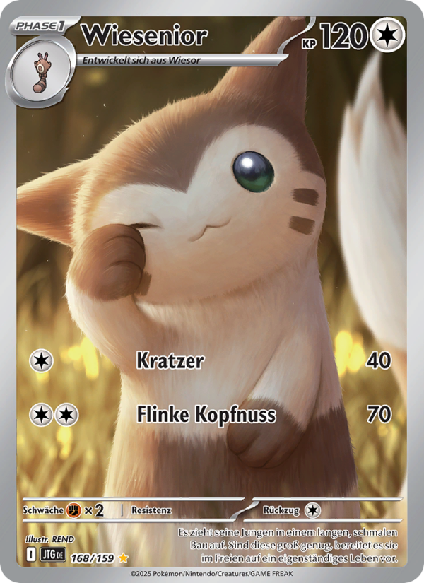 Wiesenior 168 — Journey Together (German Pokémon TCG card)