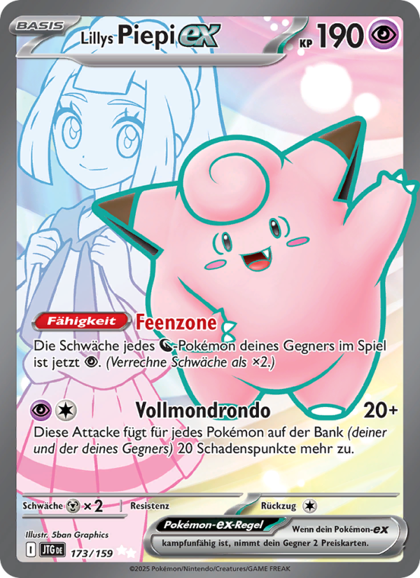 Lillys Piepi-ex 173 — Journey Together (German Pokémon TCG card)