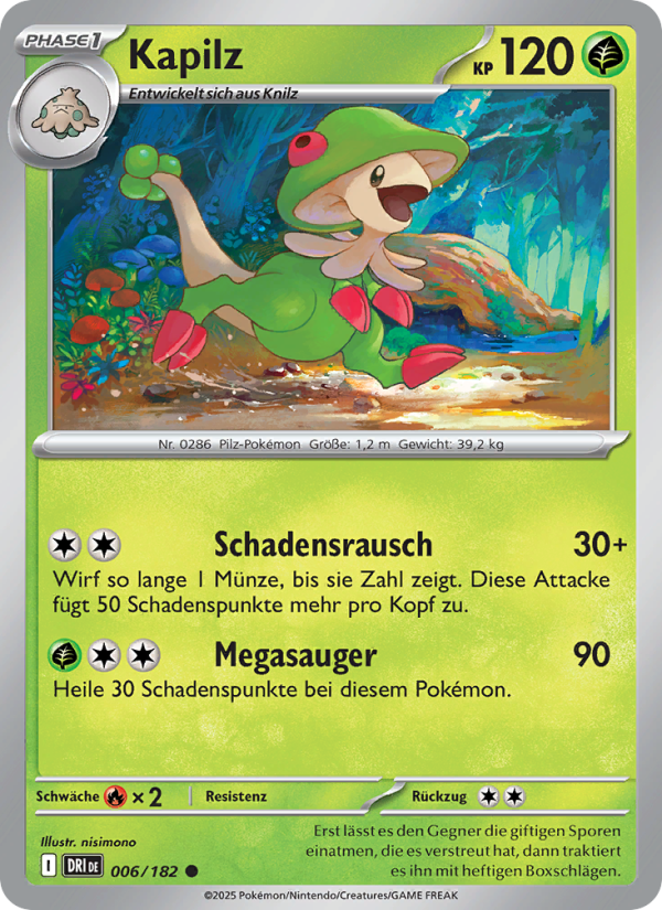 Kapilz 006 — Destined Rivals (German Pokémon TCG card)