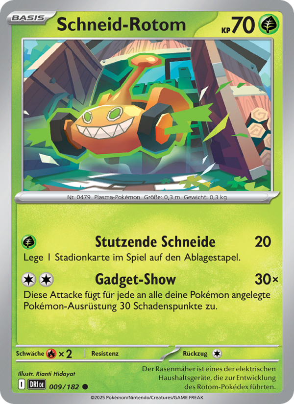 Schneid-Rotom 009 — Destined Rivals (German Pokémon TCG card)