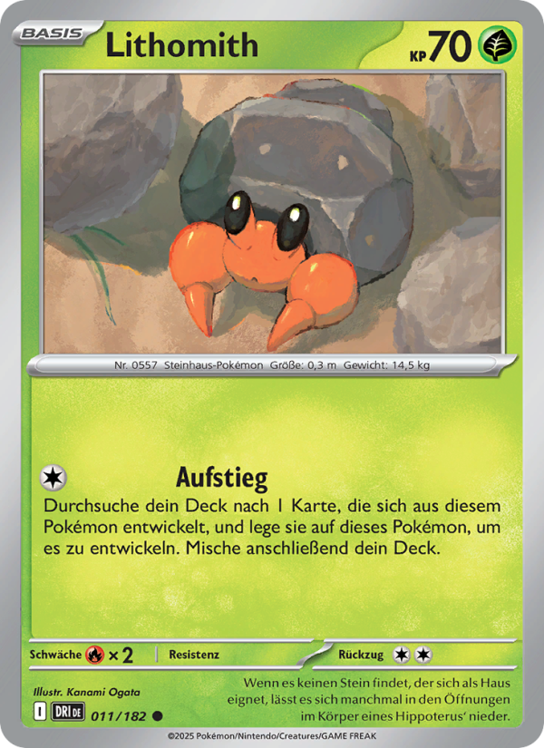 Lithomith 011 — Destined Rivals (German Pokémon TCG card)