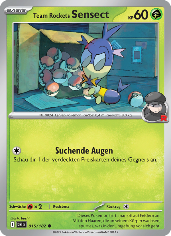 Team Rockets Sensect 015 — Destined Rivals (German Pokémon TCG card)