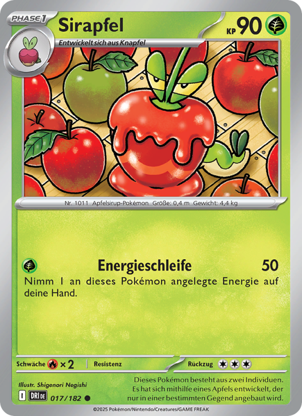 Sirapfel 017 — Destined Rivals (German Pokémon TCG card)