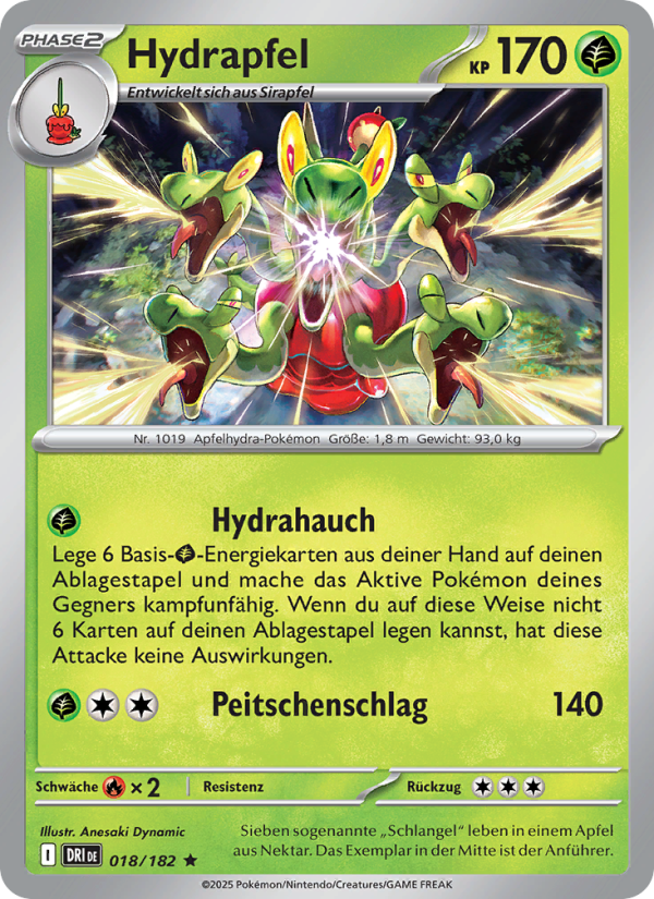 Hydrapfel 018 — Destined Rivals (German Pokémon TCG card)