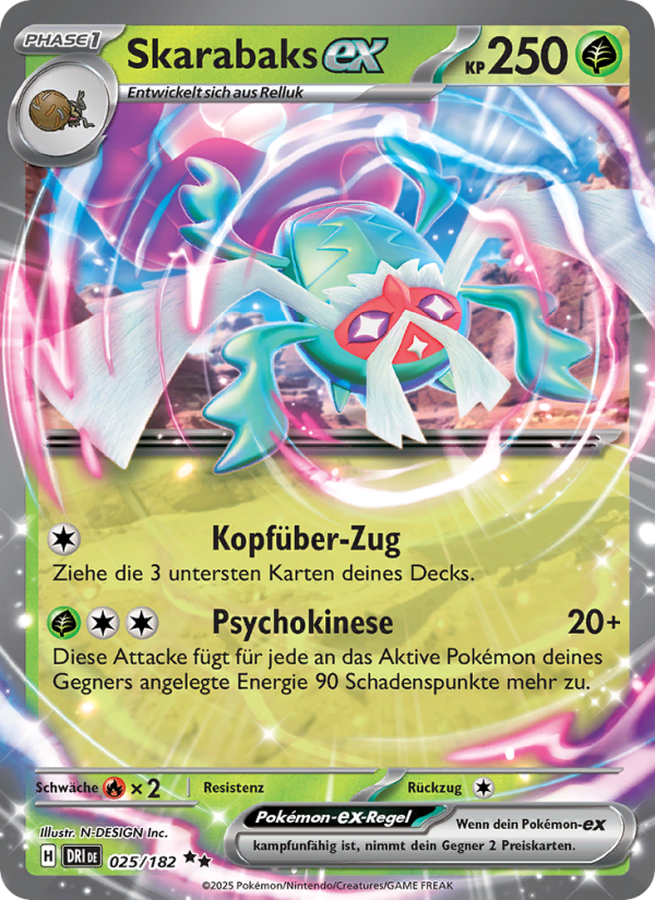 Skarabaks-ex 025 — Destined Rivals (German Pokémon TCG card)