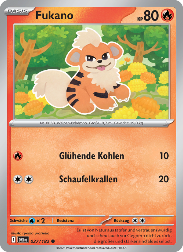 Fukano 027 — Destined Rivals (German Pokémon TCG card)