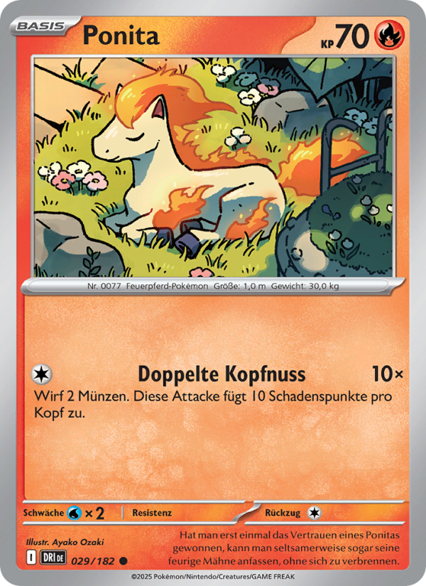 Ponita 029 — Destined Rivals (German Pokémon TCG card)