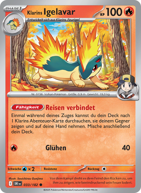 Klarins Igelavar 033 — Destined Rivals (German Pokémon TCG card)