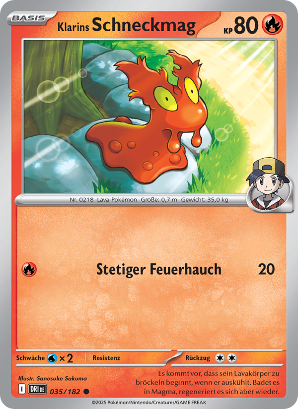 Klarins Schneckmag 035 — Destined Rivals (German Pokémon TCG card)