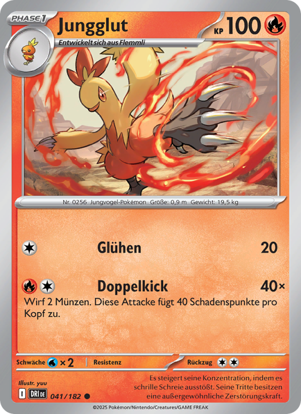 Jungglut 041 — Destined Rivals (German Pokémon TCG card)