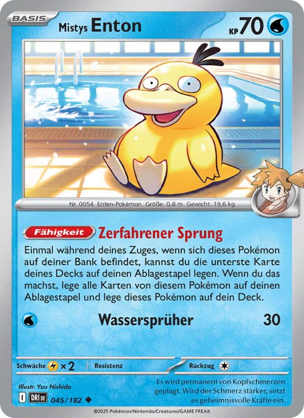 Mistys Enton 045 — Destined Rivals (German Pokémon TCG card)