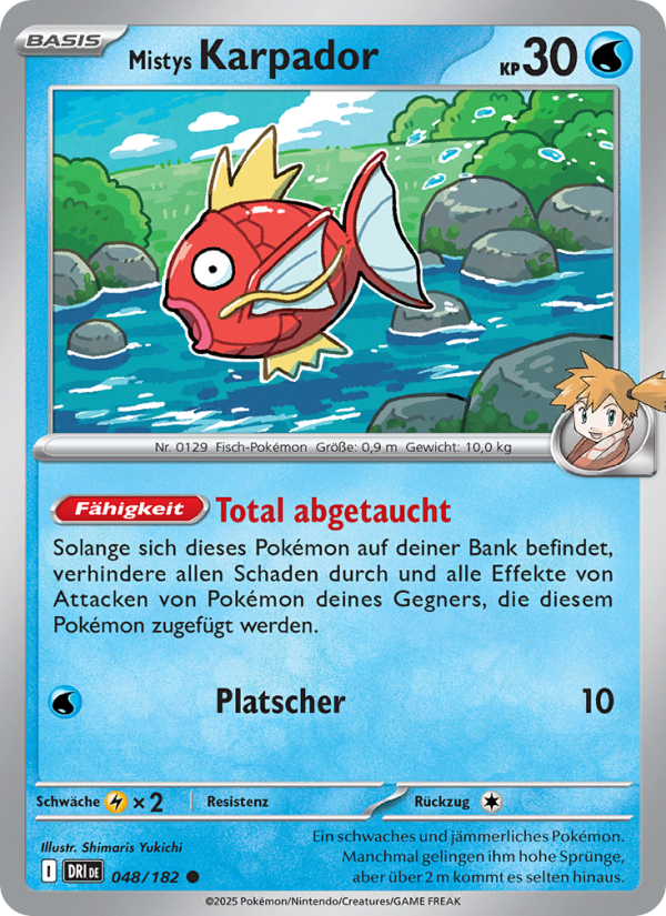Mistys Karpador 048 — Destined Rivals (German Pokémon TCG card)