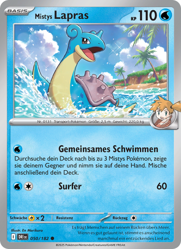Mistys Lapras 050 — Destined Rivals (German Pokémon TCG card)