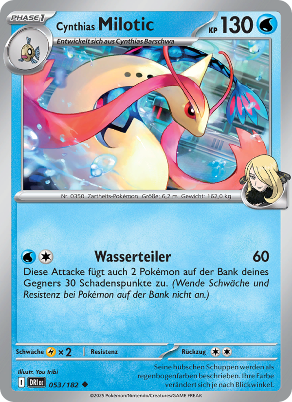 Cynthias Milotic 053 — Destined Rivals (German Pokémon TCG card)