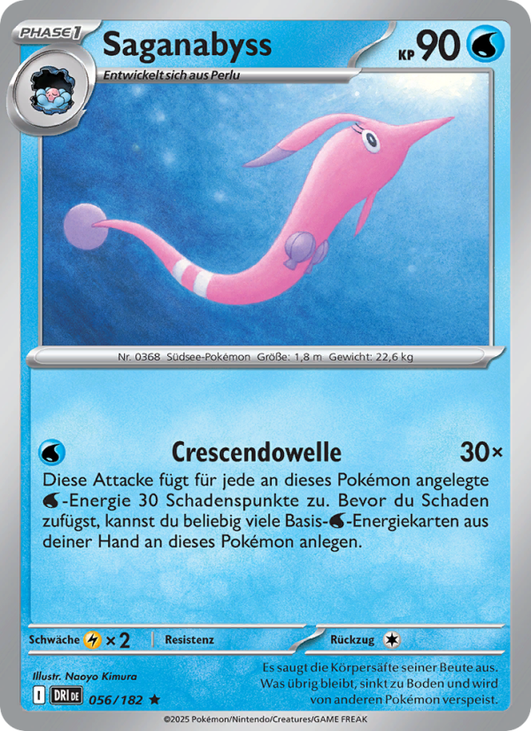 Saganabyss 056 — Destined Rivals (German Pokémon TCG card)
