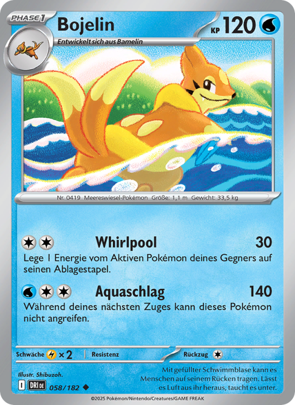 Bojelin 058 — Destined Rivals (German Pokémon TCG card)