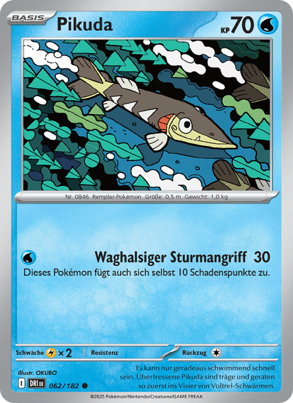 Pikuda 062 — Destined Rivals (German Pokémon TCG card)