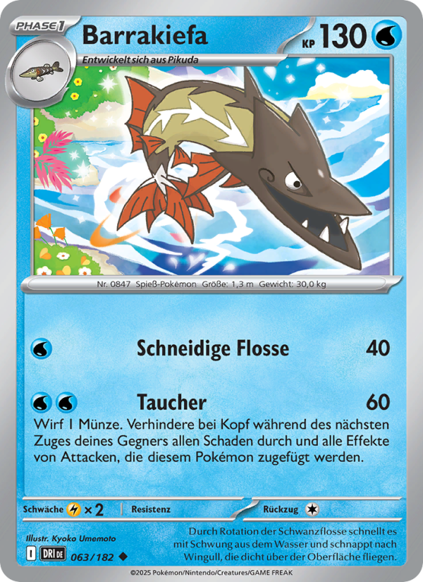 Barrakiefa 063 — Destined Rivals (German Pokémon TCG card)