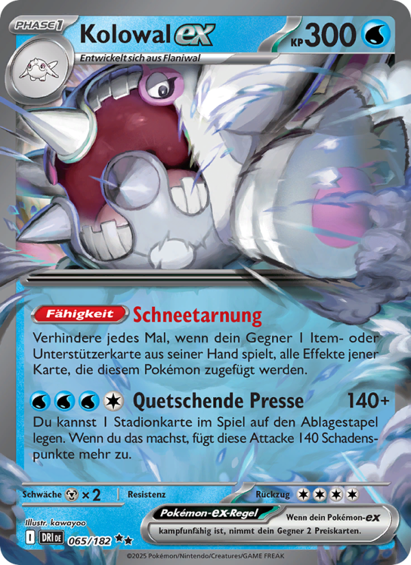 Kolowal-ex 065 — Destined Rivals (German Pokémon TCG card)