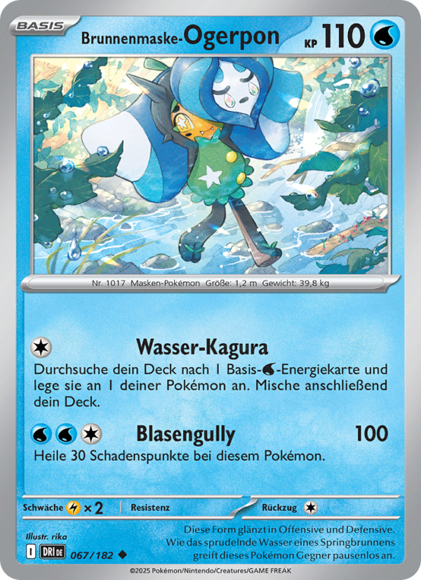 Brunnenmaske-Ogerpon 067 — Destined Rivals (German Pokémon TCG card)