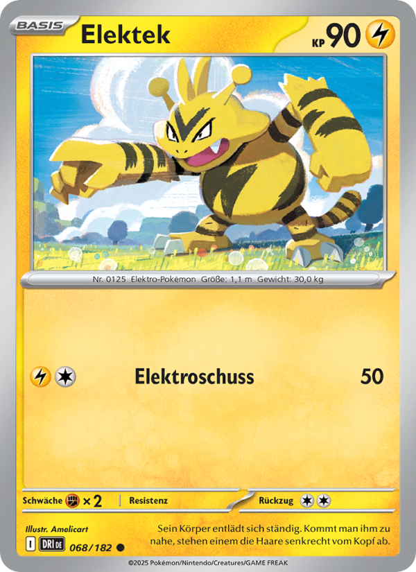 Elektek 068 — Destined Rivals (German Pokémon TCG card)