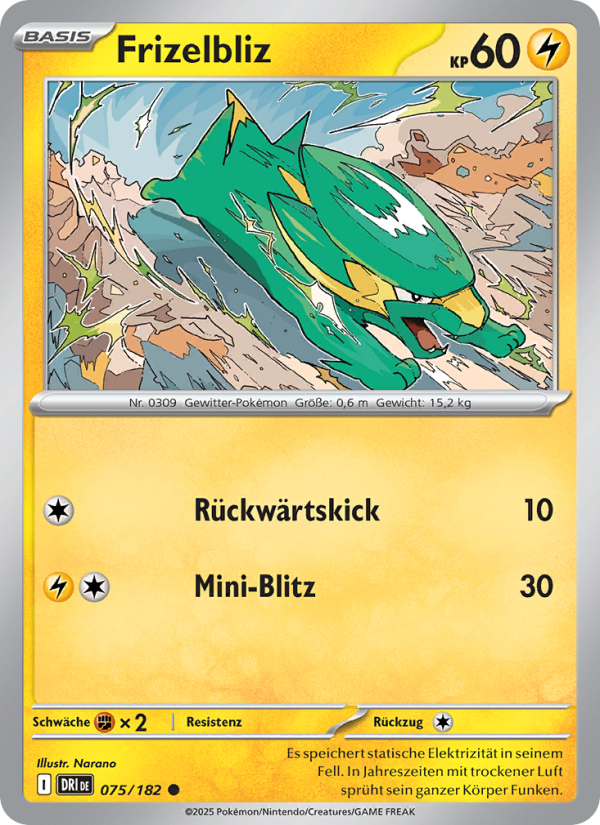 Frizelbliz 075 — Destined Rivals (German Pokémon TCG card)